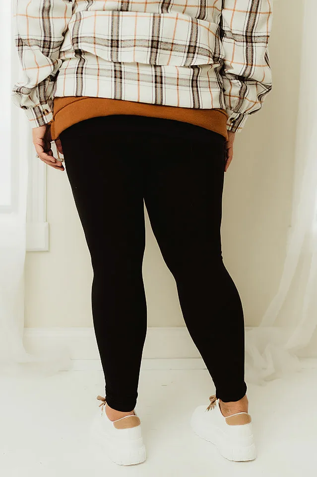 Curvy Solid Leggings
