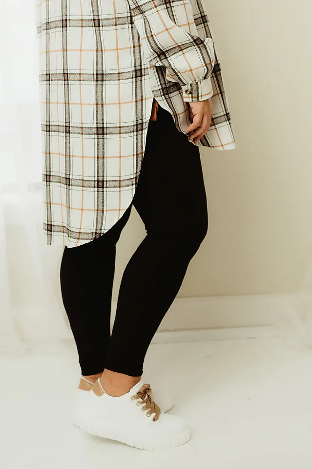 Curvy Solid Leggings