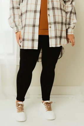 Curvy Solid Leggings