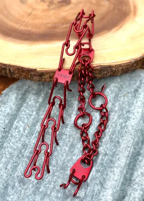 Dazzling Red Custom Powder Coated Herm Sprenger Prong Collar for Dogs