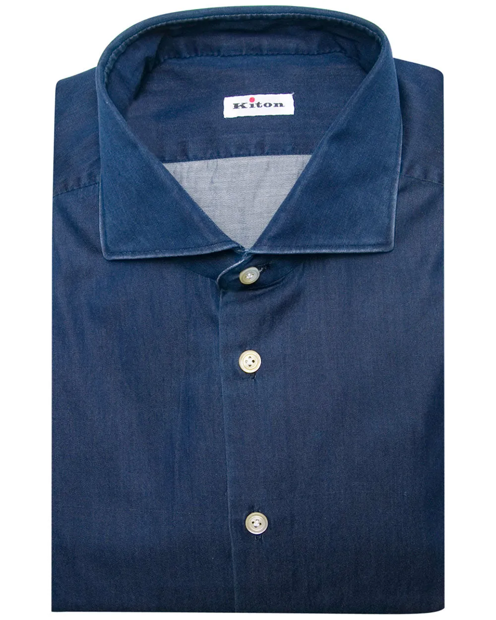 Deep Navy Chambray Sport Shirt