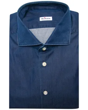 Deep Navy Chambray Sport Shirt