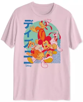 Disney "The Group" Graphic T-Shirt Dark Pink Size Medium