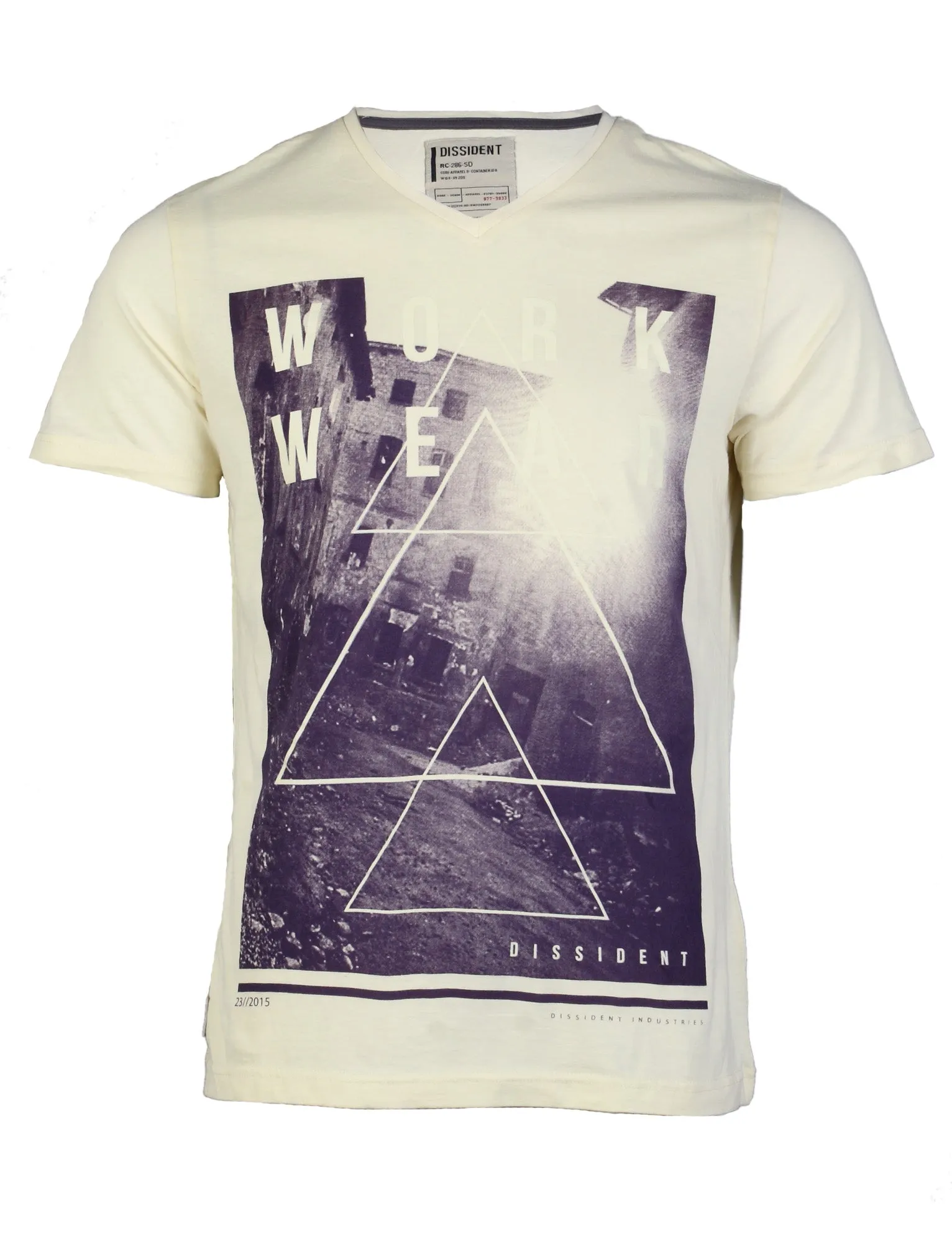 Dissident Workwear T-Shirt in Tender Yellow