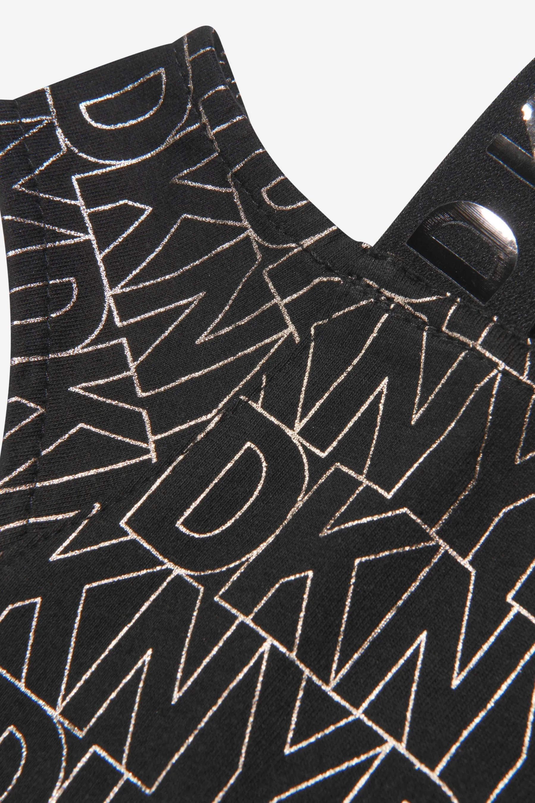 DKNY Girls Cotton Jersey Shoulder Strap T-Shirt