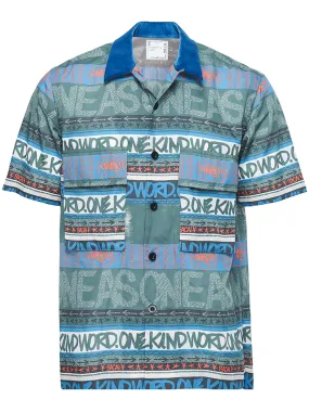 Eric Haze Stripe Print Shirt