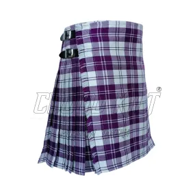 Erskine Dress Purple & White Tartan Kilt