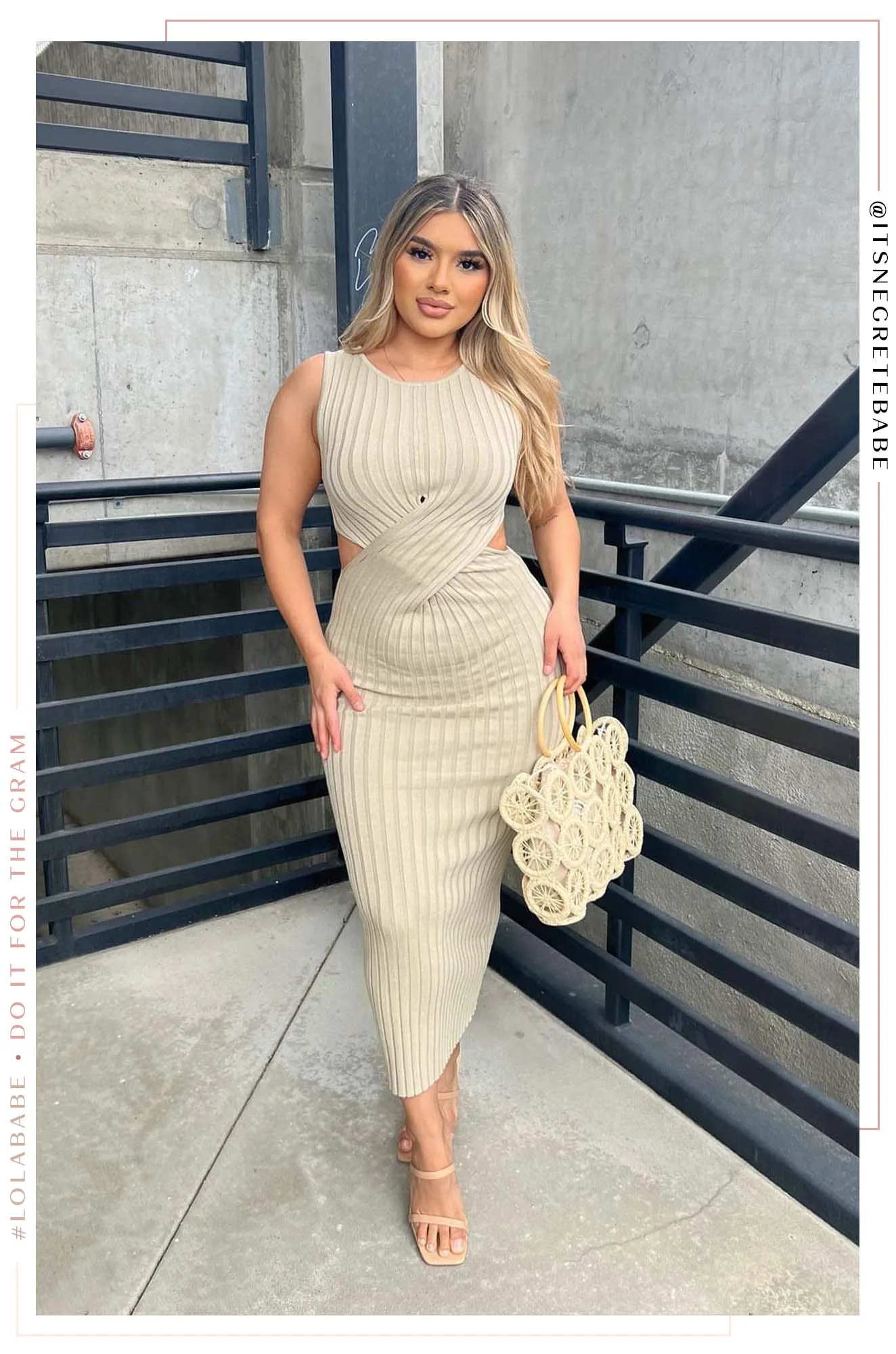Estela Sleeveless Knit Maxi Dress - Khaki
