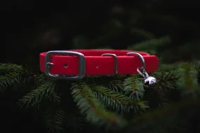 Exclusive Waterproof BioThane Mini Christmas Jingle Bell Dog Collar