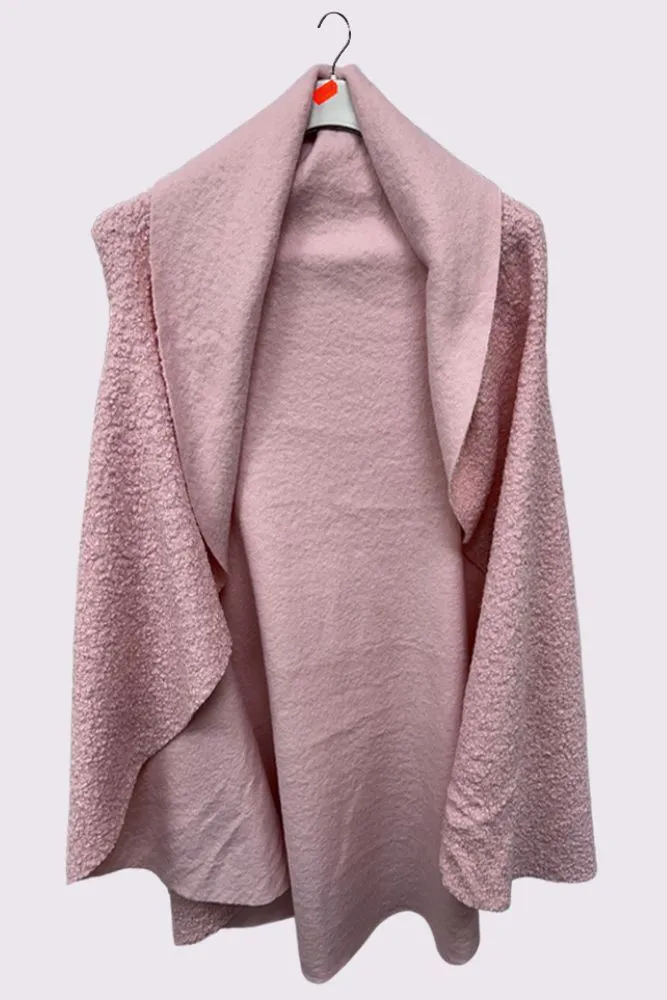 Faux Fur Drape Collar Vest