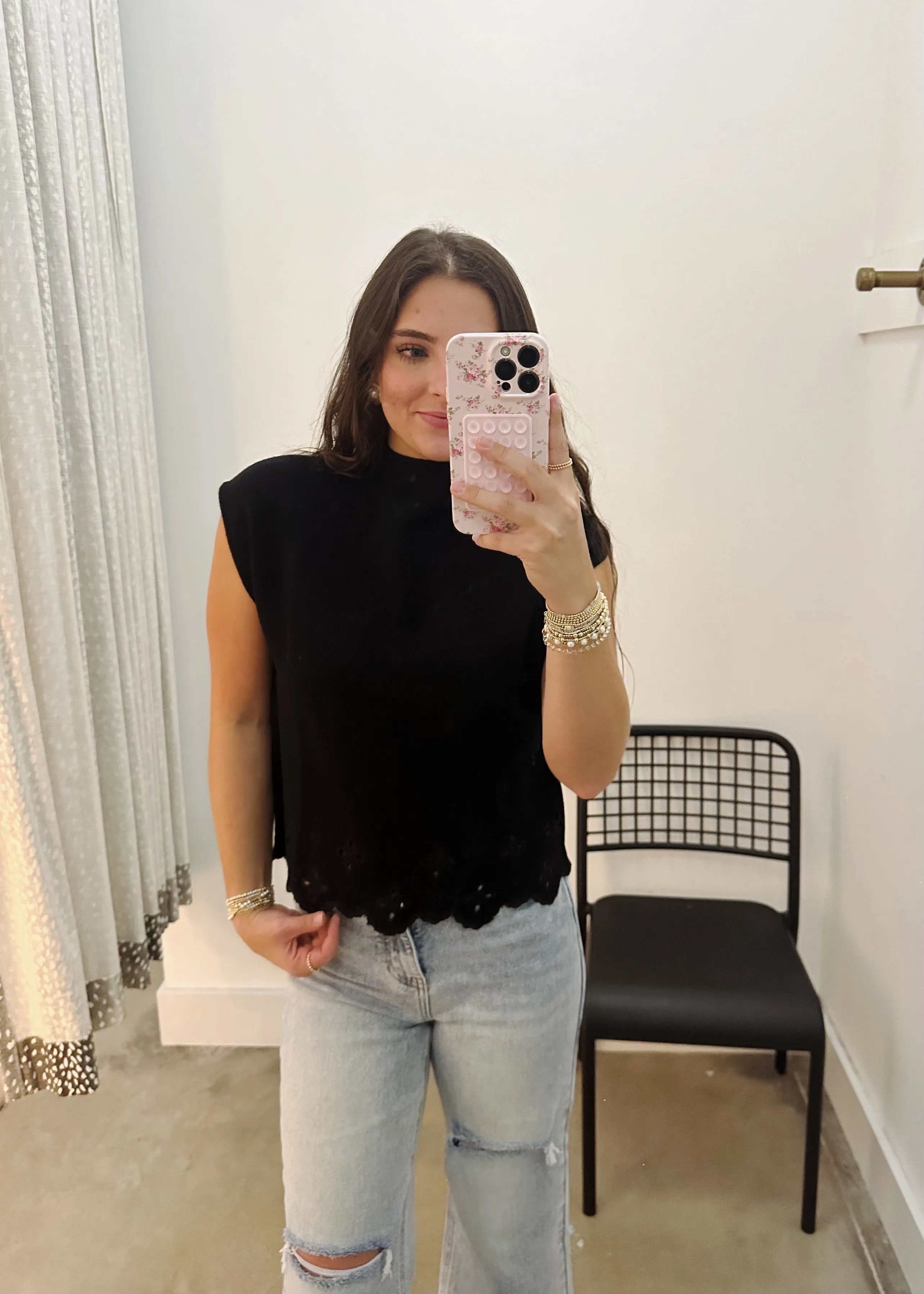 Faye Mock Neck Top