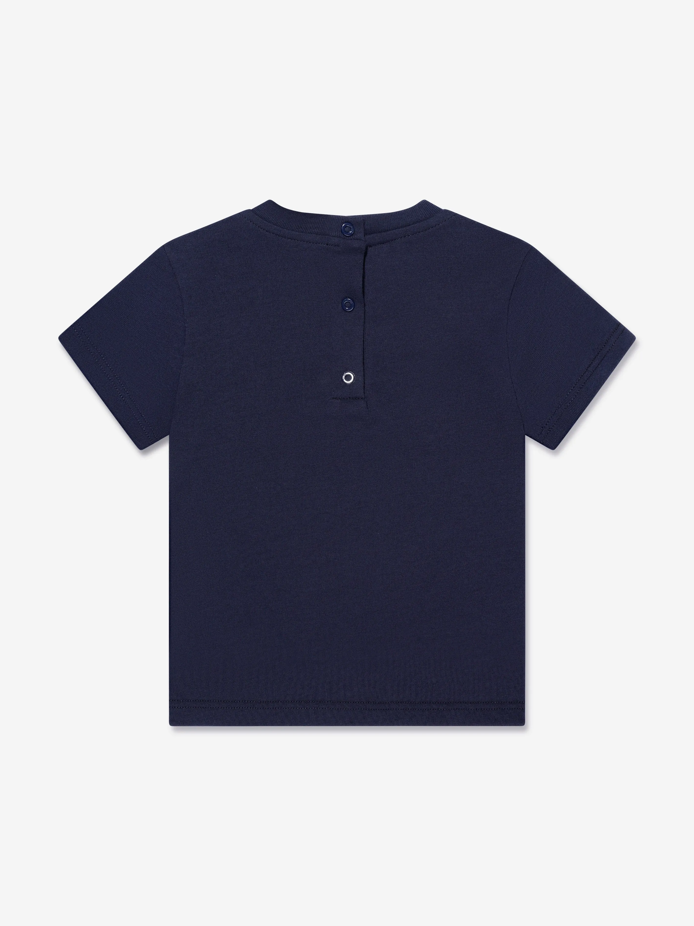 Fendi Baby Logo Print T-Shirt in Navy