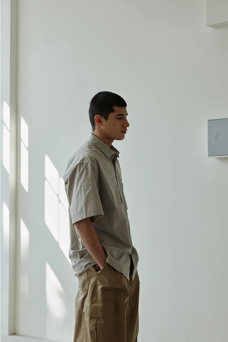 FrizmWorks OG Poplin Oversized Shirt - Grey