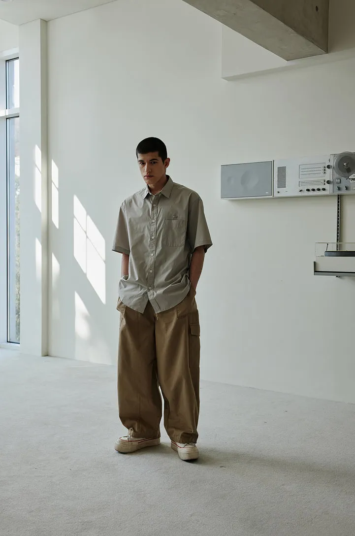 FrizmWorks OG Poplin Oversized Shirt - Grey
