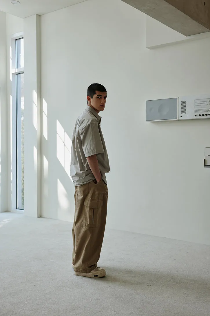 FrizmWorks OG Poplin Oversized Shirt - Grey