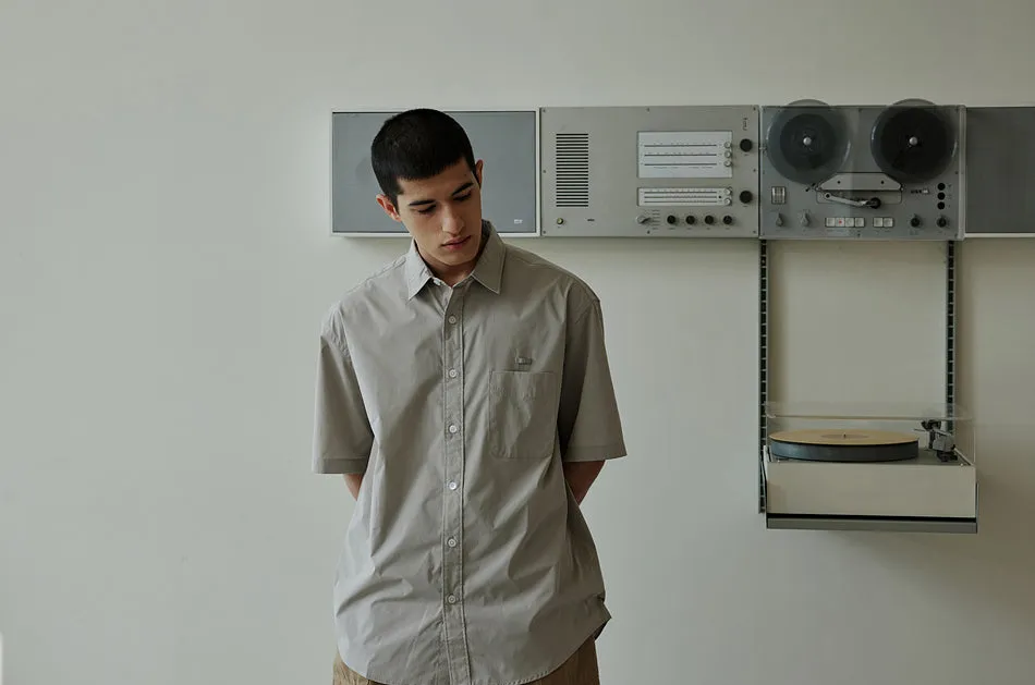 FrizmWorks OG Poplin Oversized Shirt - Grey