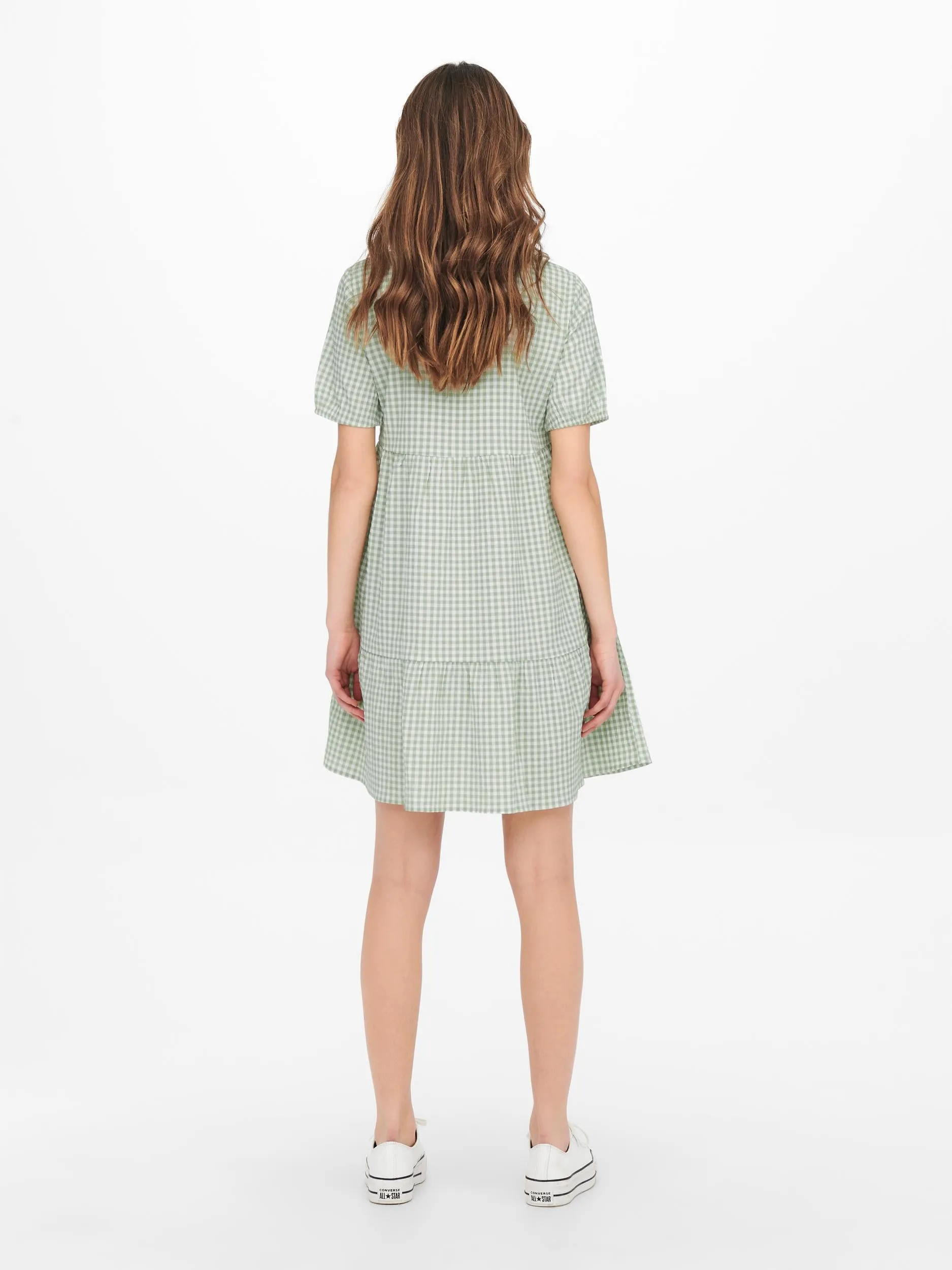 Gaby Short Sleeve Midi Dress - Birds Egg Green