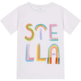 Girls Ivory Stella Print T-Shirt