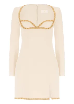 Gold Thread Mini Dress