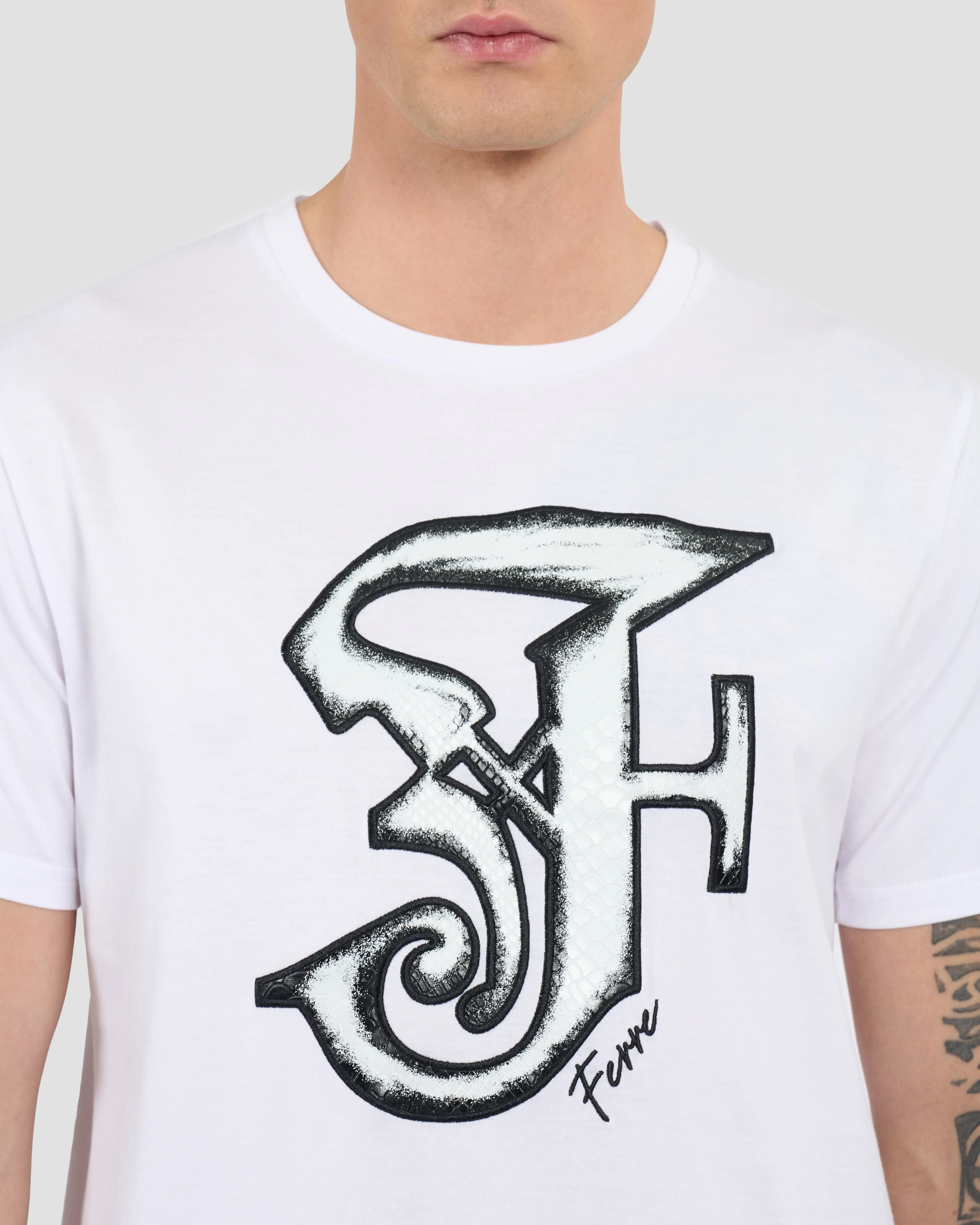 Gothic Ferré Patched T-Shirt