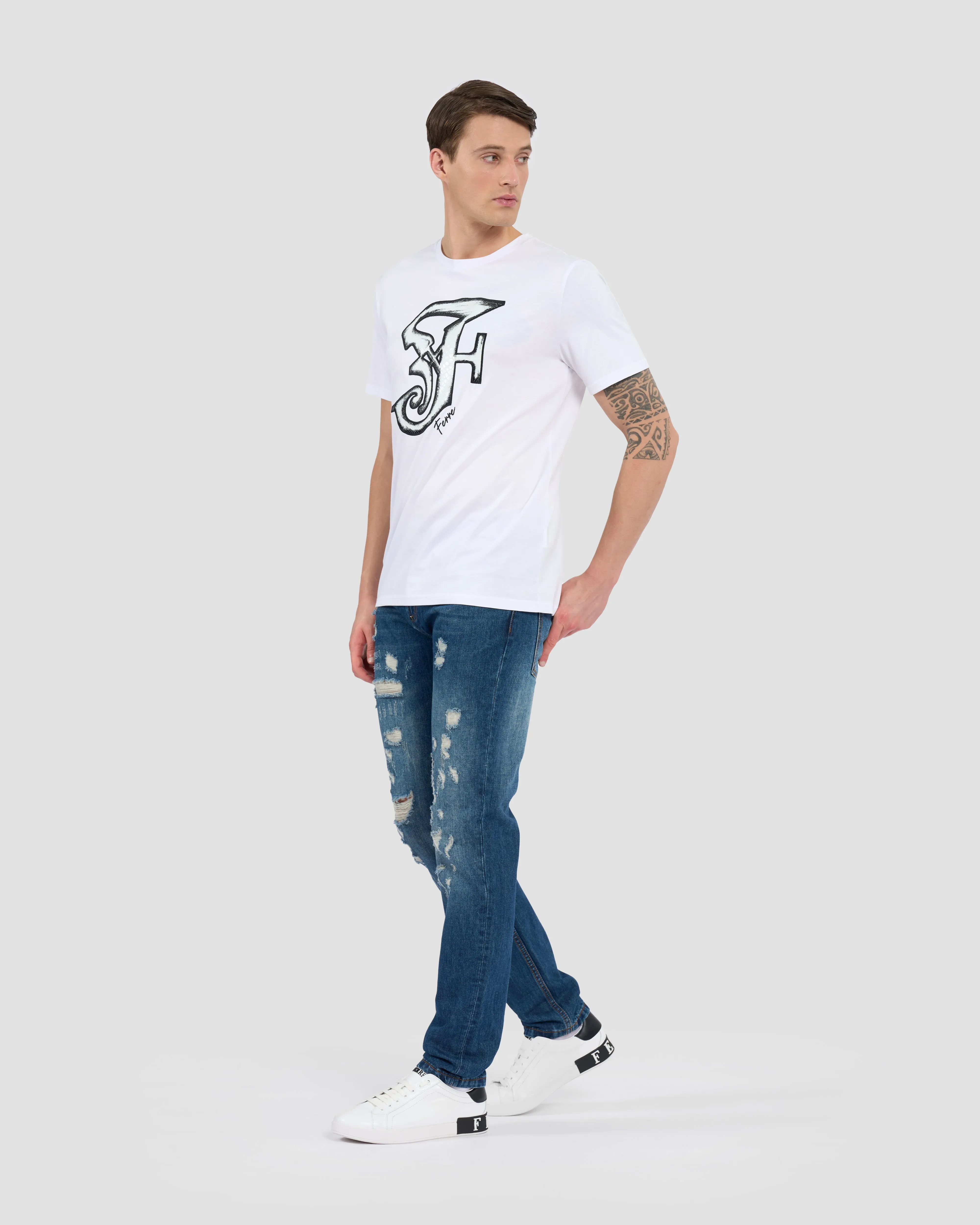 Gothic Ferré Patched T-Shirt