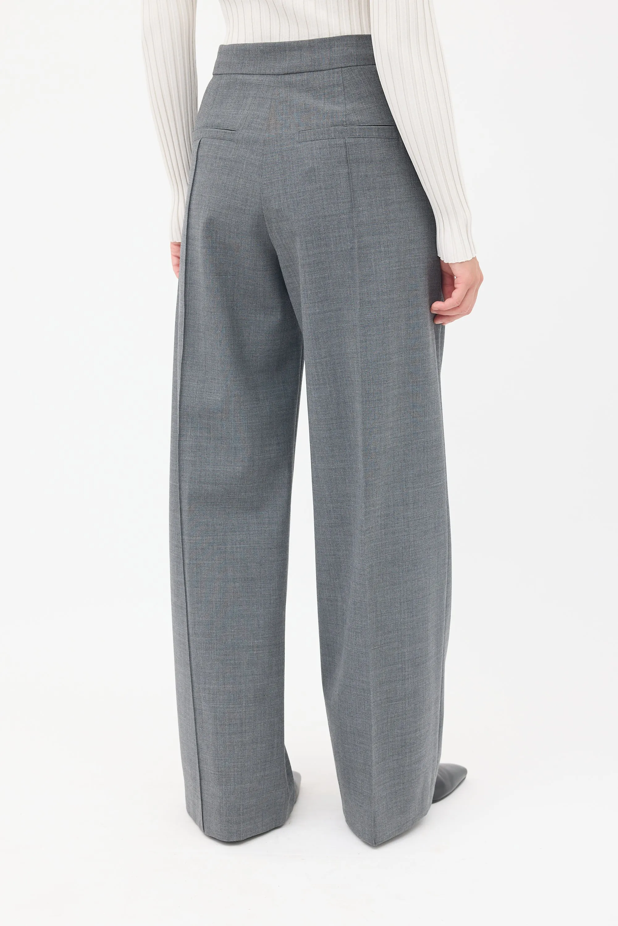 Grey Double Breasted Two Piece Suit