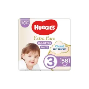 Huggies Extra Care Pants - Value Pack - Size 3 - 58 Diaper Pants