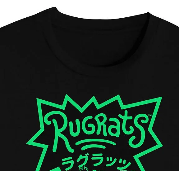 Hybrid Men's Reptar RugratsGraphic T-Shirt Black Size X-Large