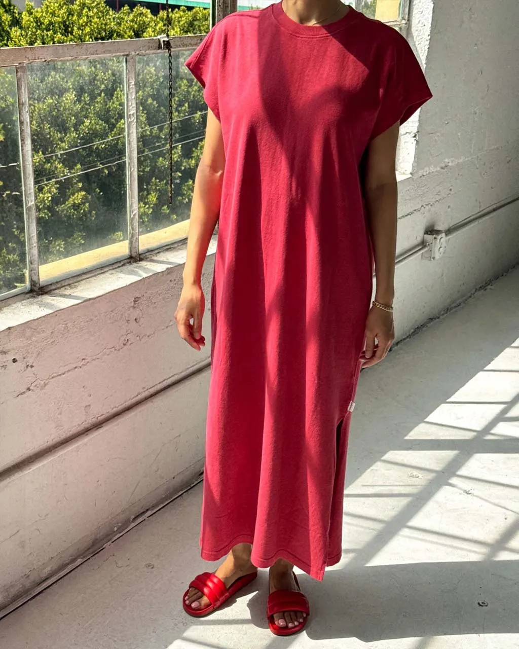Jeanne Dress - Crayon Red