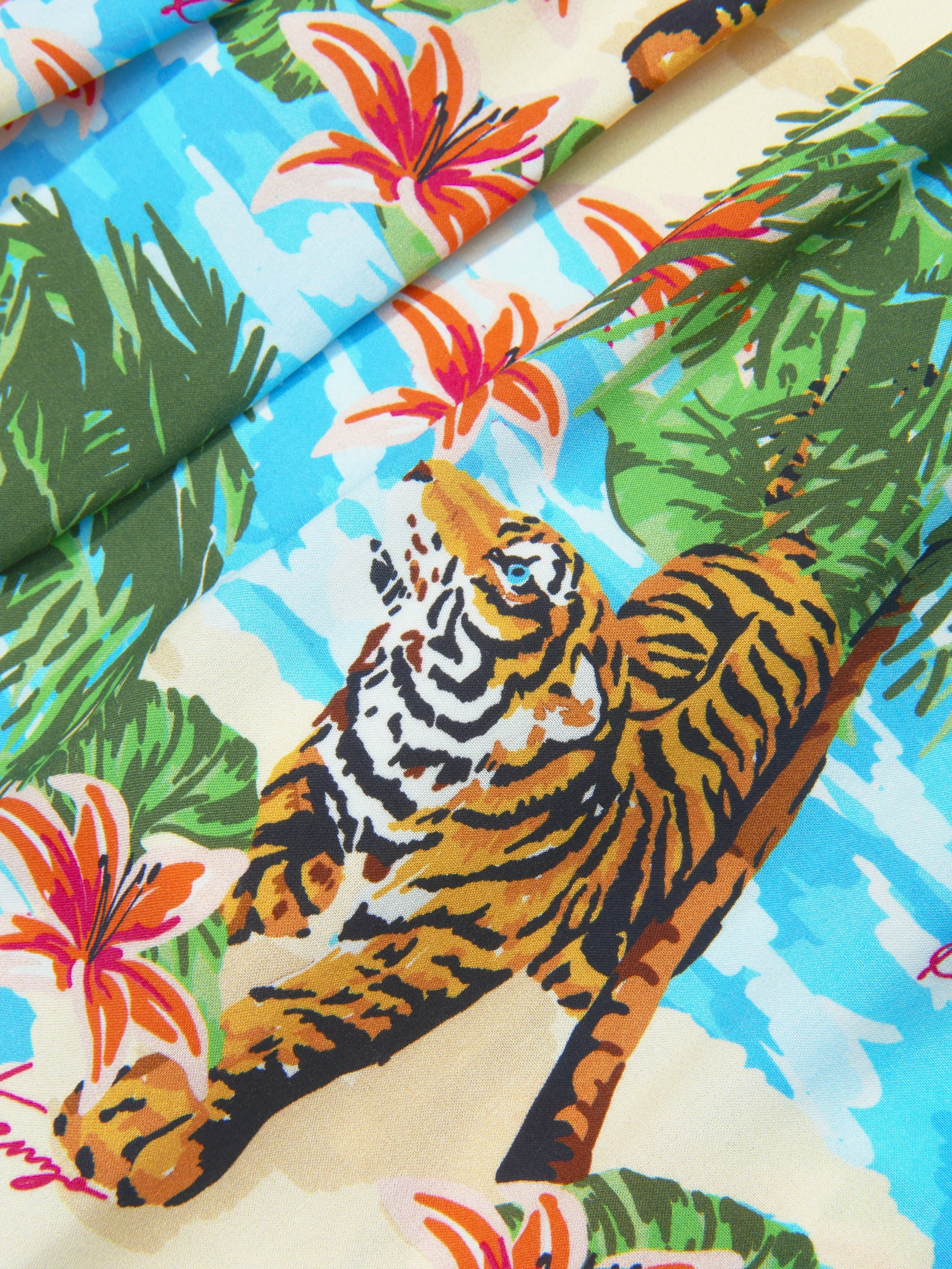 KENZO Girls Sea Jungle Print Dress