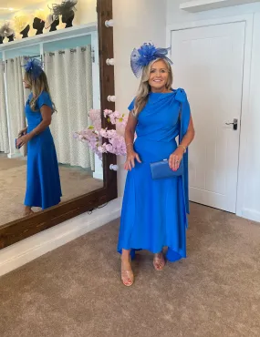 Kevan Jon Didi drape dress in new blue