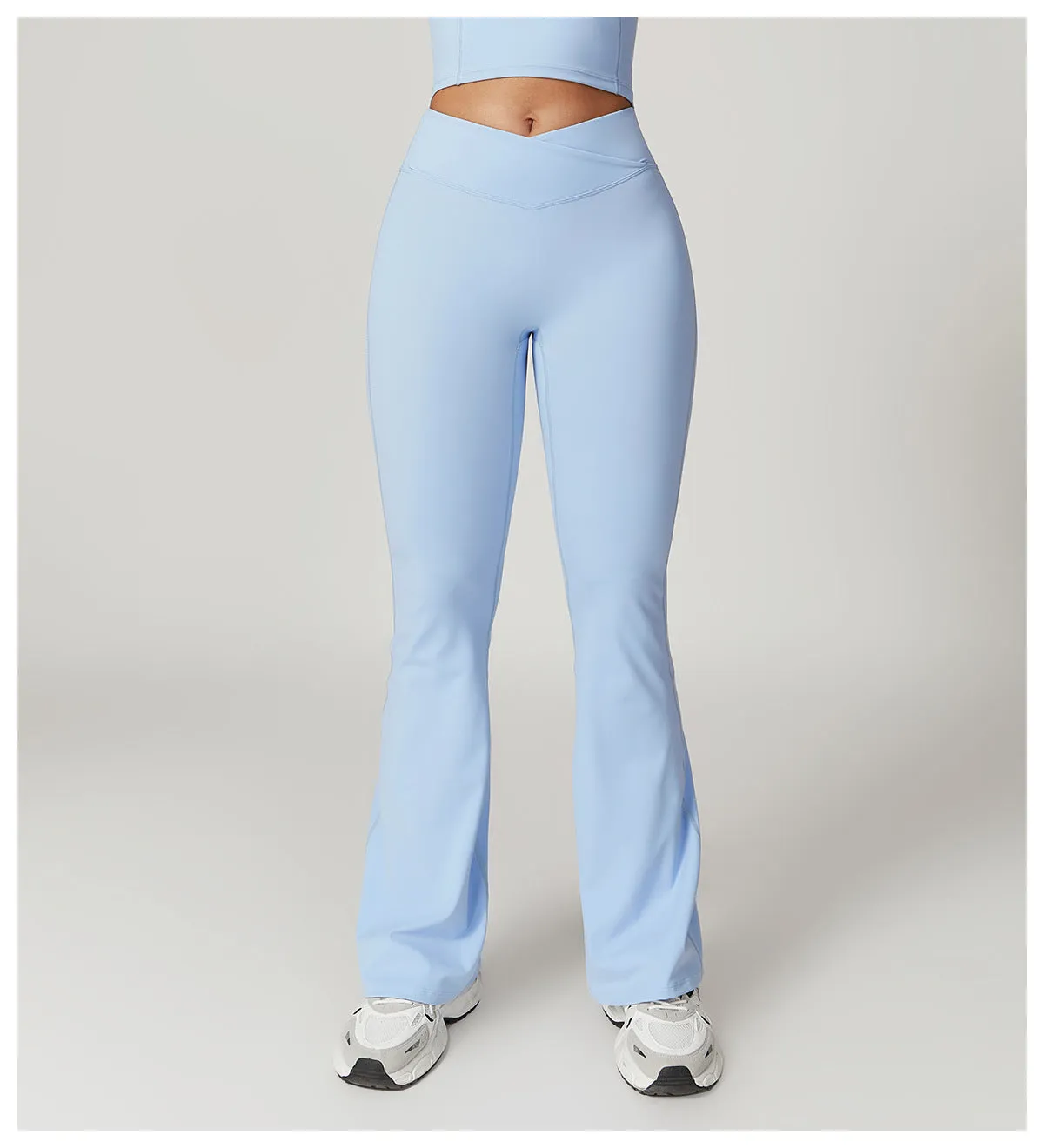 Kibra Eco-Chic Crossover Flare Pants