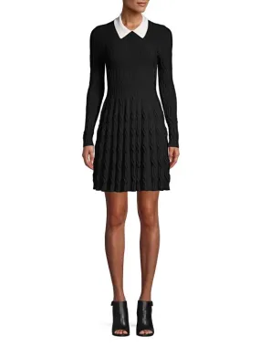 Knit collared dress