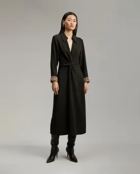 Knotted midi dress