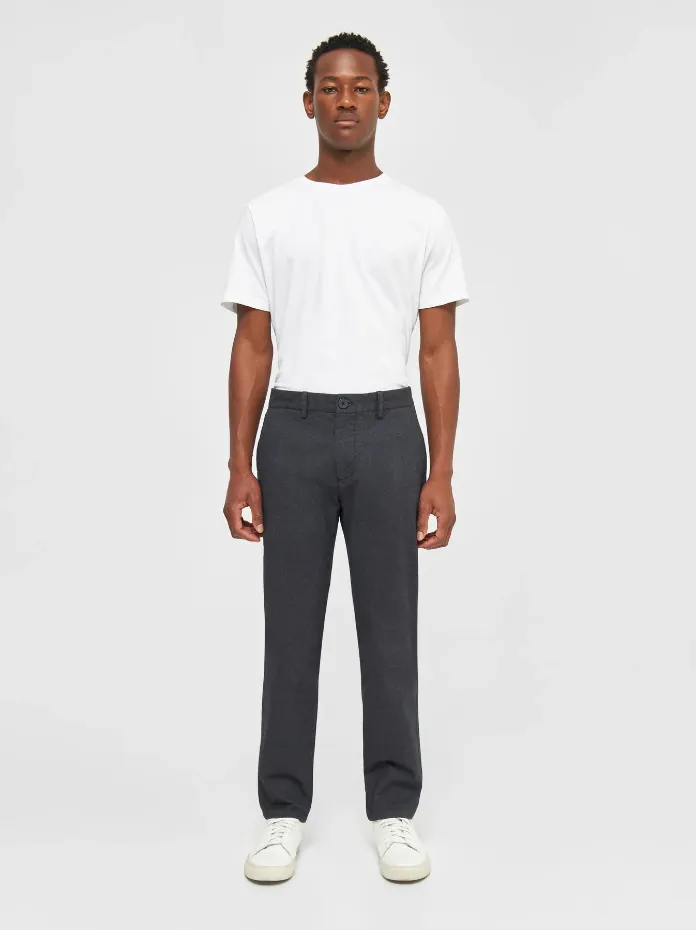 Knowledge Cotton Apparel / Herren-Hose / CHUCK regular flannel chino pants -