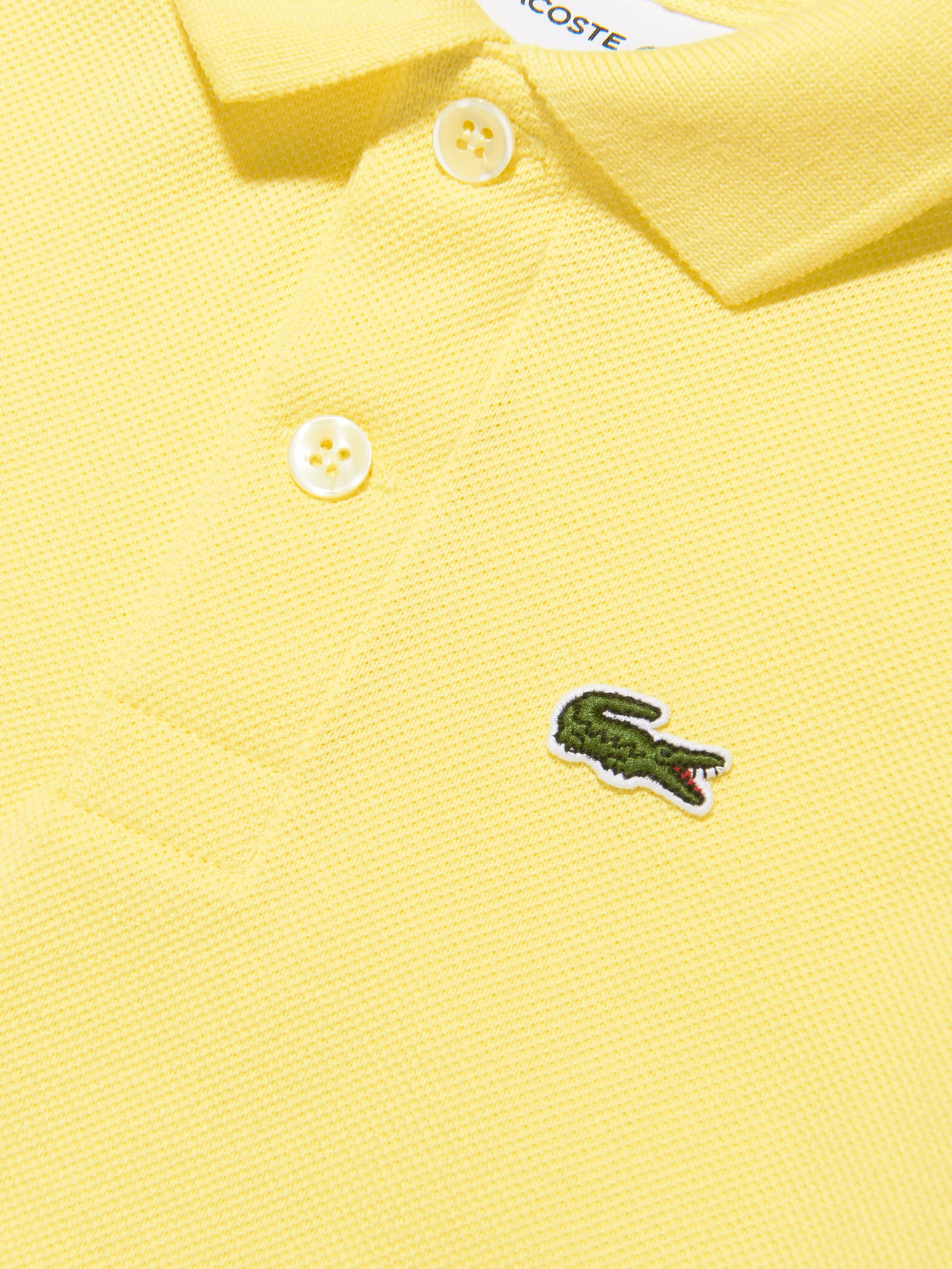 Lacoste Boys Logo Polo Shirt in Yellow