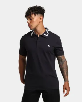 Lacoste Slim Fit Collar Wording Polo Shirt Abysm