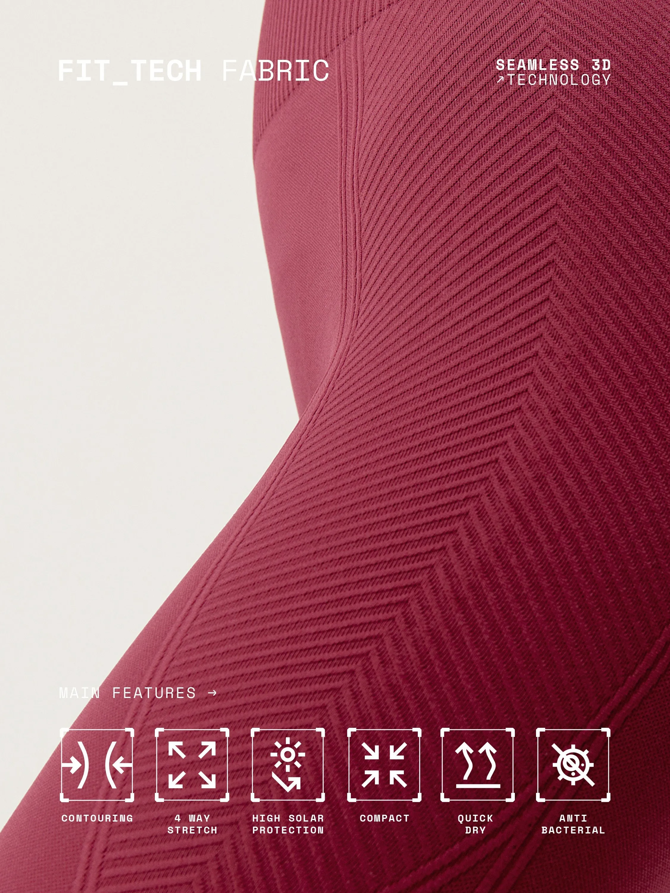 Legging Kamay - Groseille