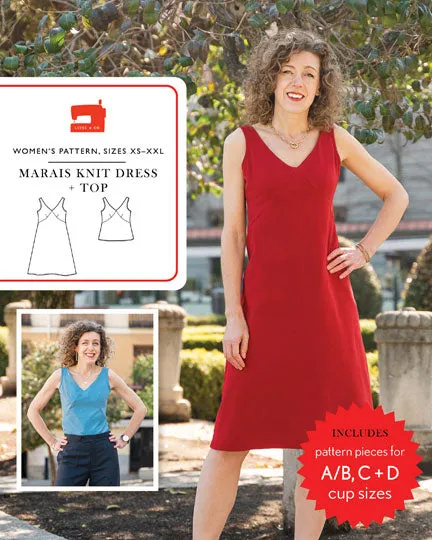 Liesl   Co., Marais Knit Dress   Top Sewing Pattern