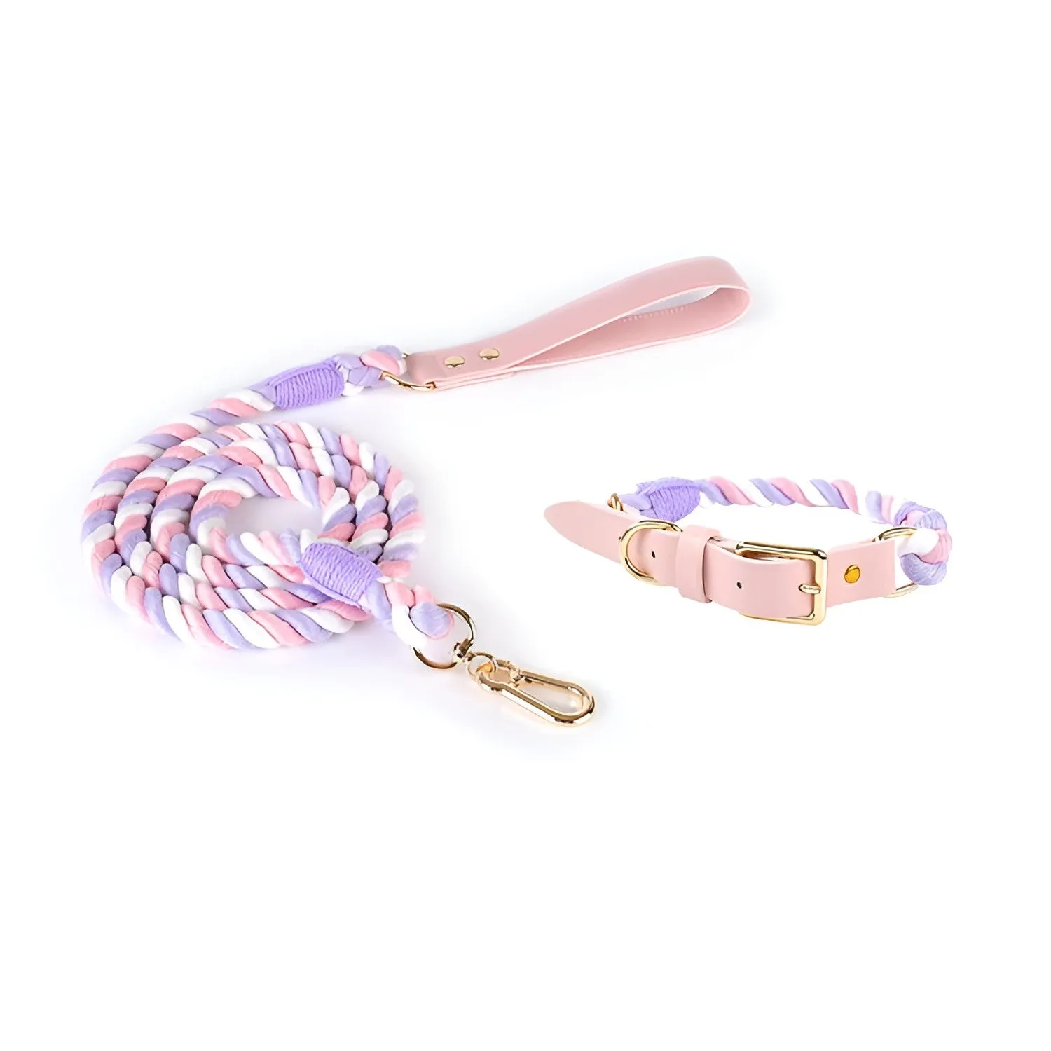 Loofie Colorful Dog Collar & Leash - Eco-friendly, Bright, and Durable