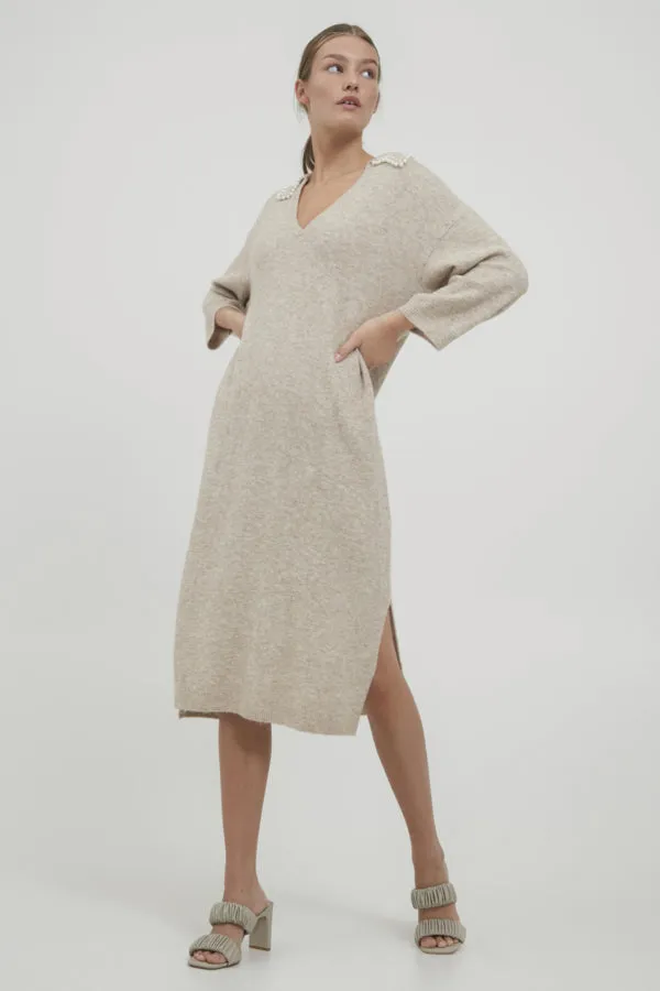 Mac Knitted Dress (Oatmeal Melange)