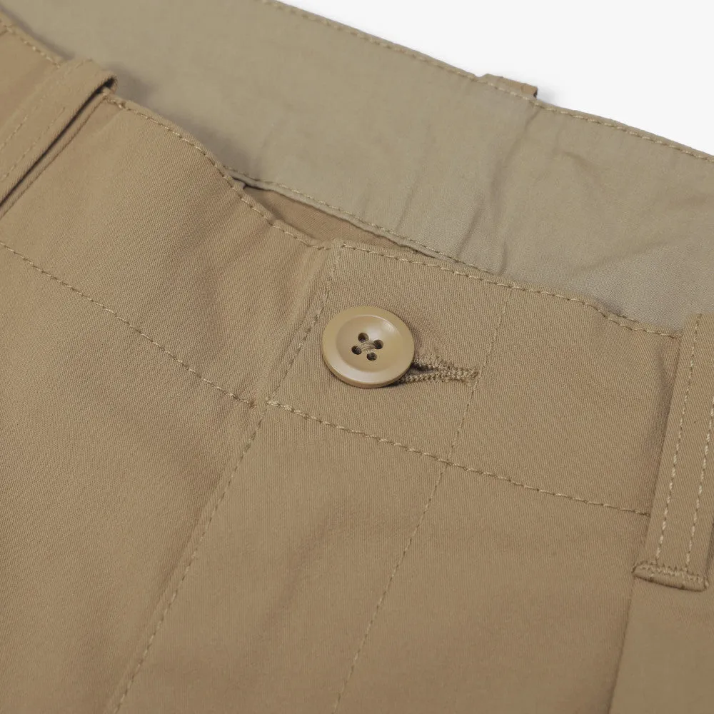MADNESS POLYESTER CHINO PANTS-KHAKI