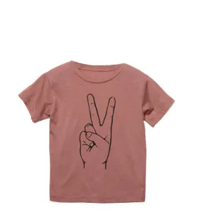 Mauve Peace T-Shirt Size 2T