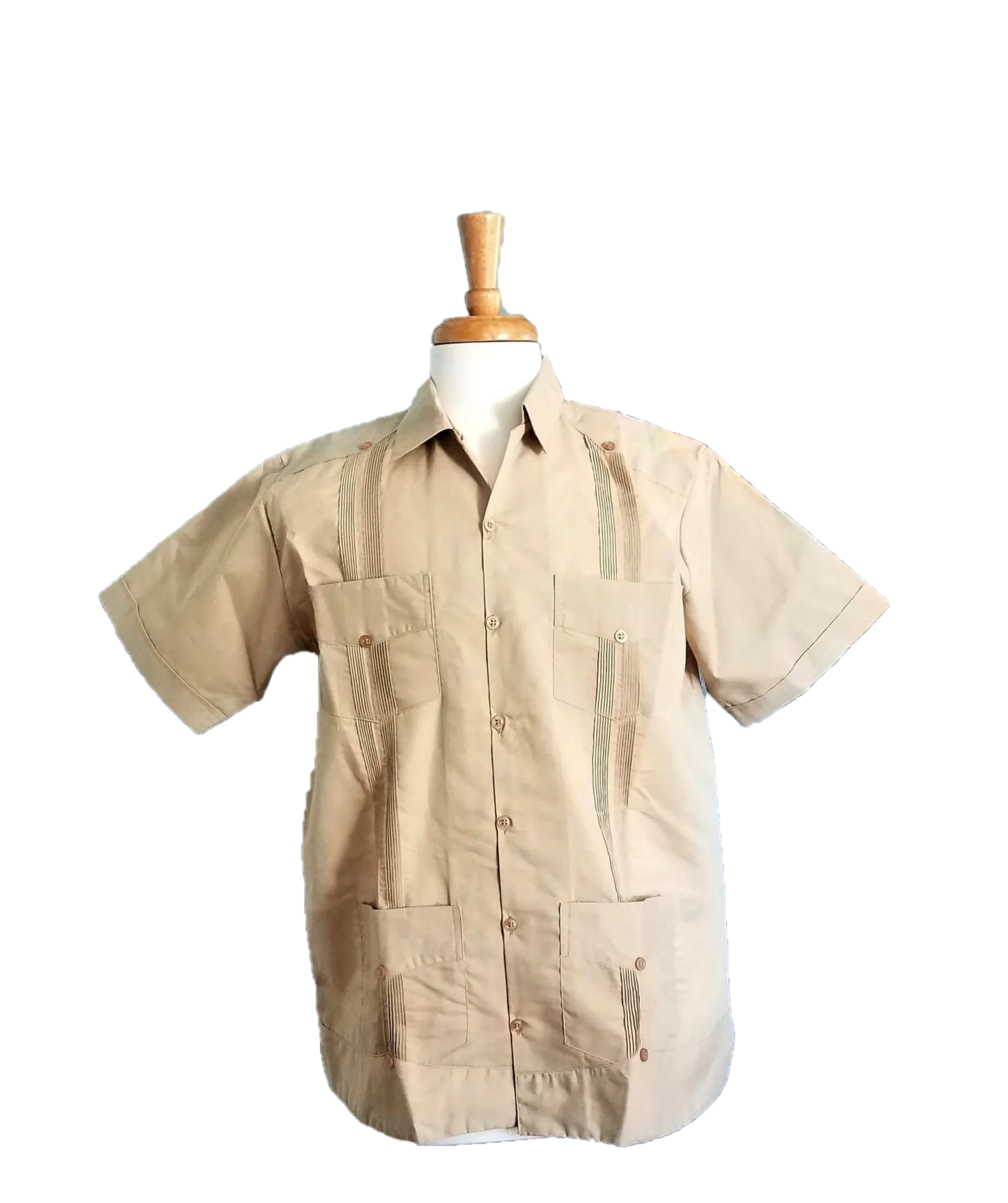 Men's Classic Guayabera Short Sleeve-100% Cotton-Authentic Yucatan