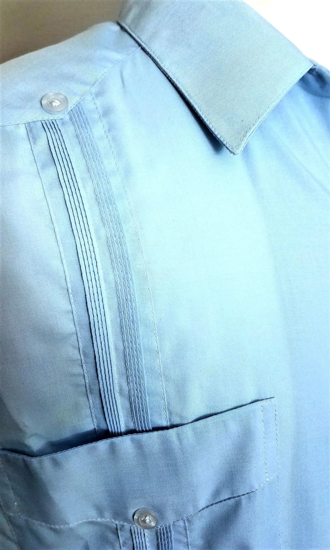 Men's Classic Guayabera Short Sleeve-100% Cotton-Authentic Yucatan