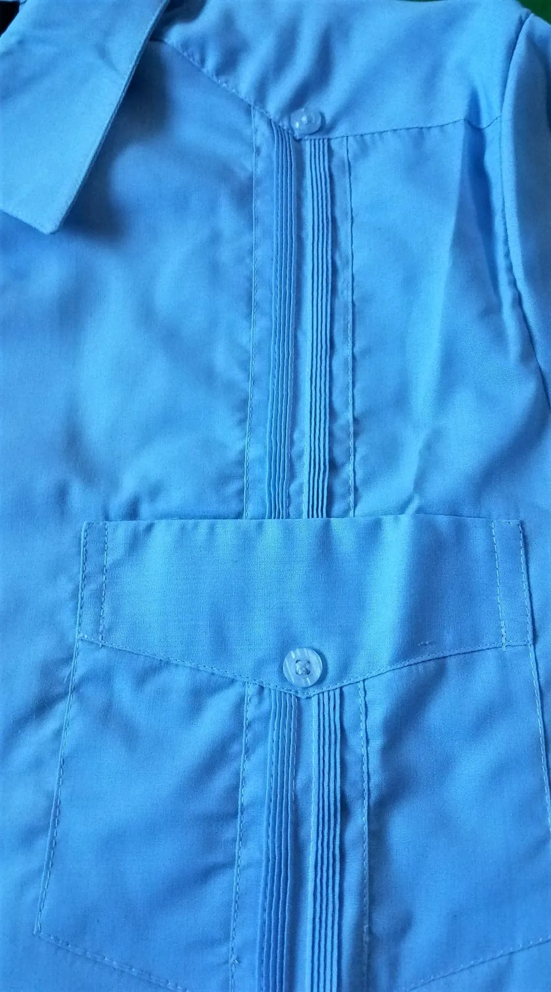 Men's Classic Guayabera Short Sleeve-100% Cotton-Authentic Yucatan