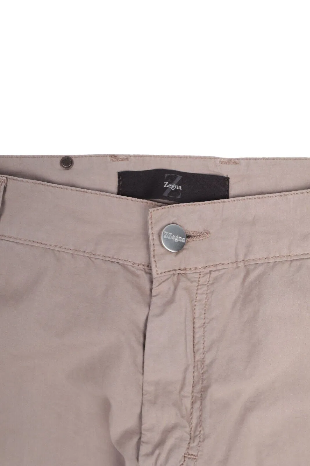 Men's ERMENEGILDO Z ZEGNA Beige Cotton Chino Pants Casual Trousers Size 32 R