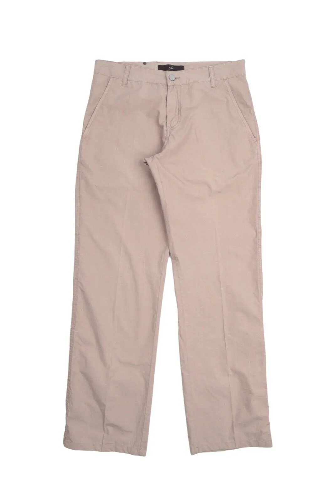 Men's ERMENEGILDO Z ZEGNA Beige Cotton Chino Pants Casual Trousers Size 32 R