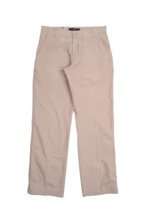 Men's ERMENEGILDO Z ZEGNA Beige Cotton Chino Pants Casual Trousers Size 32 R
