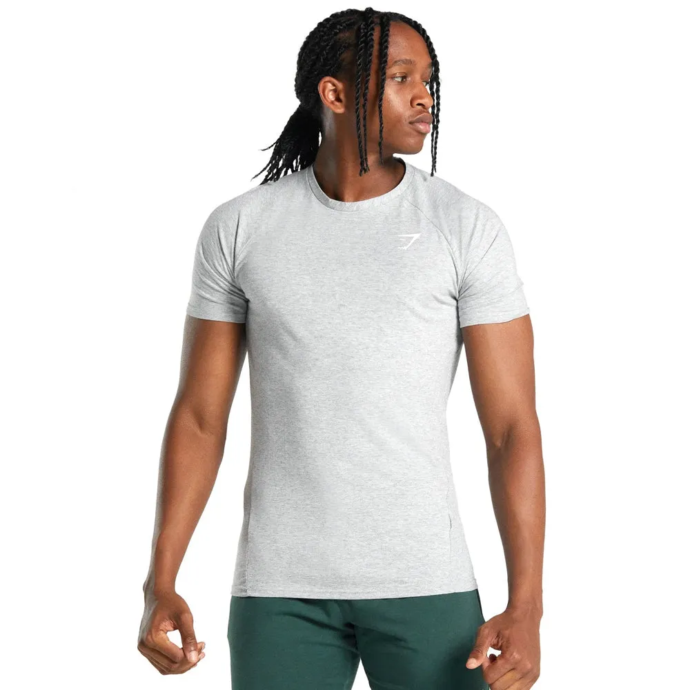 Men's Logo Brand Side Print Sport Top,Grey